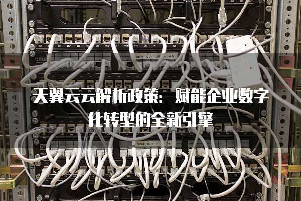 天翼云云解析政策:赋能企业数字化转型的全新引擎