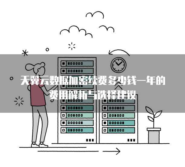 天翼云数据加密续费多少钱一年的费用解析与选择建议
