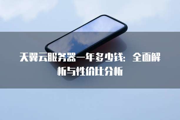 天翼云服务器一年多少钱:全面解析与性价比分析
