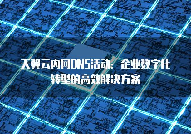 天翼云内网DNS活动:企业数字化转型的高效解决方案