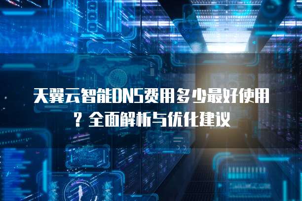 天翼云智能DNS费用多少最好使用?全面解析与优化建议