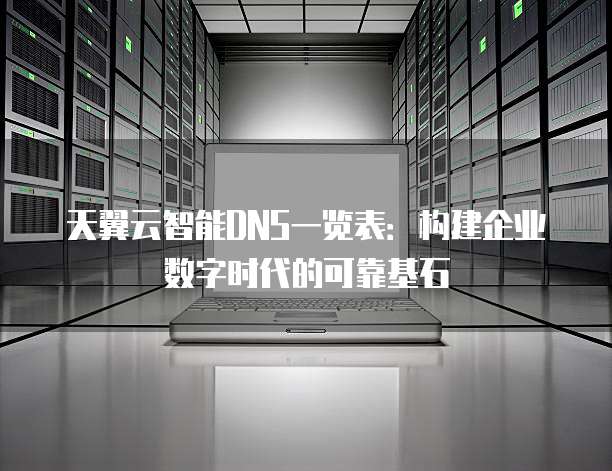 天翼云智能DNS一览表:构建企业数字时代的可靠基石