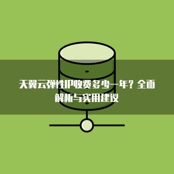 天翼云弹性IP收费多少一年?全面解析与实用建议