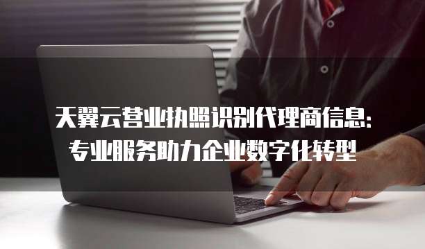 天翼云营业执照识别代理商信息：专业服务助力企业数字化转型