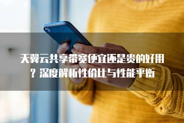 天翼云共享带宽便宜还是贵的好用?深度解析性价比与性能平衡