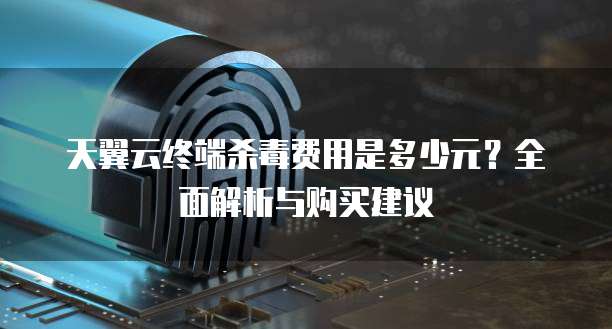 天翼云终端杀毒费用是多少元?全面解析与购买建议