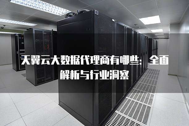天翼云大数据代理商有哪些：全面解析与行业洞察