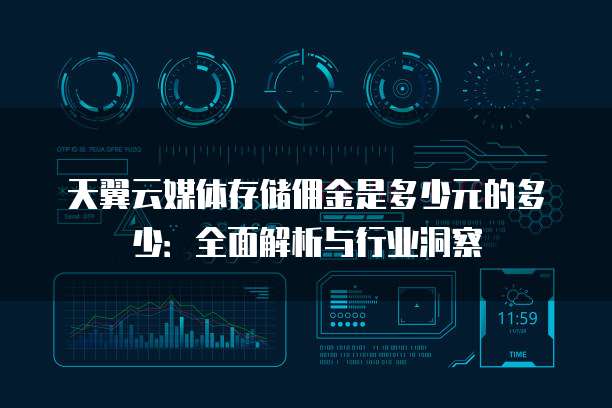 天翼云媒体存储佣金是多少元的多少：全面解析与行业洞察