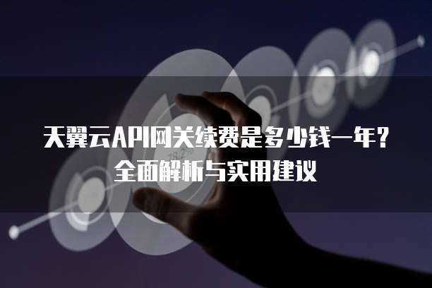 天翼云API网关续费是多少钱一年?全面解析与实用建议
