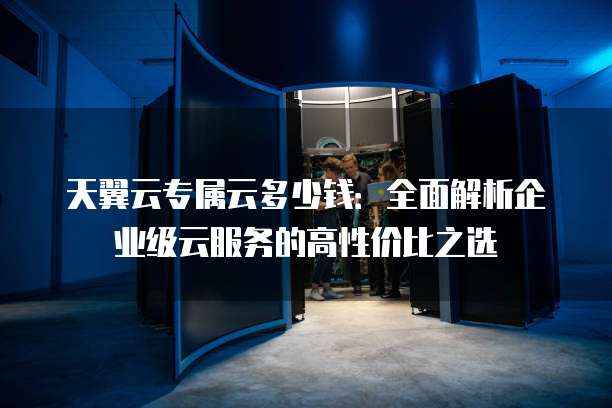 天翼云专属云多少钱：全面解析企业级云服务的高性价比之选
