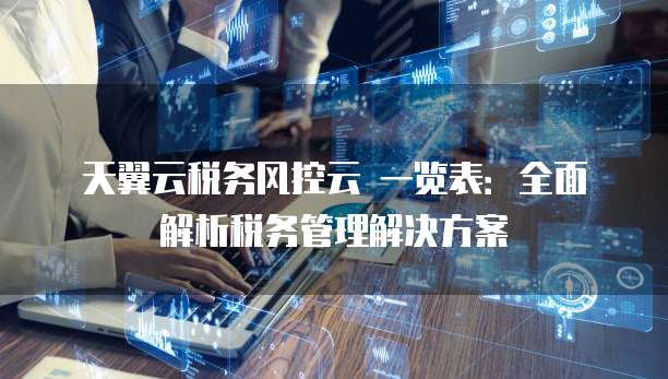 天翼云税务风控云 一览表:全面解析税务管理解决方案
