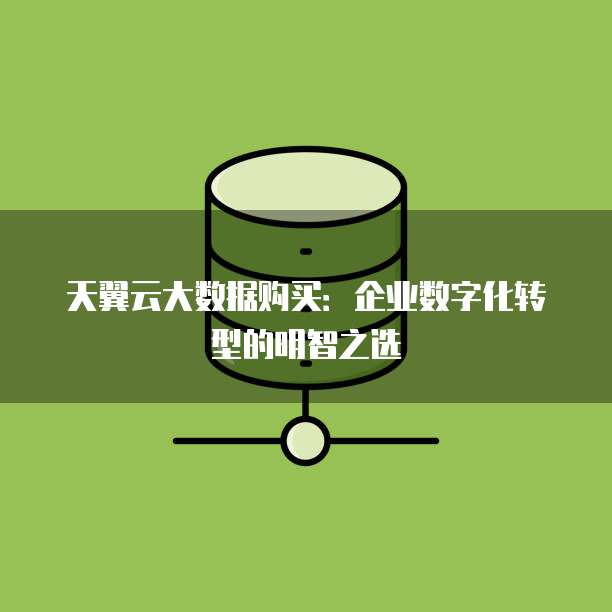 天翼云大数据购买:企业数字化转型的明智之选