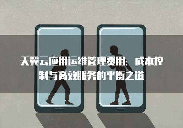 天翼云应用运维管理费用:成本控制与高效服务的平衡之道