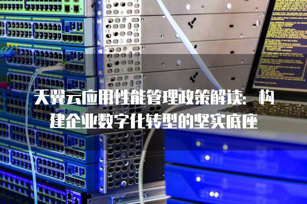 天翼云应用性能管理政策解读:构建企业数字化转型的坚实底座