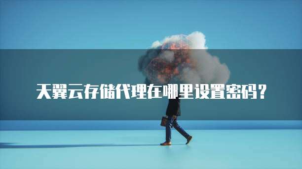 天翼云存储代理在哪里设置密码?