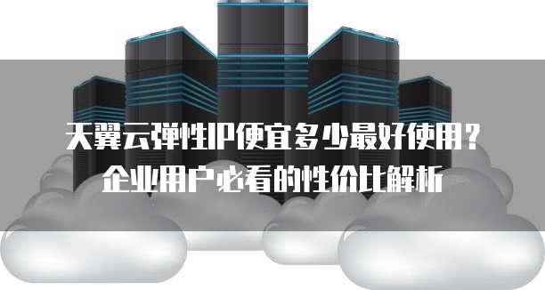 天翼云弹性IP便宜多少最好使用?企业用户必看的性价比解析