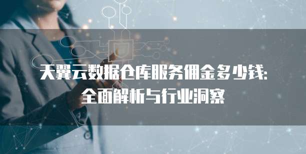 天翼云数据仓库服务佣金多少钱:全面解析与行业洞察