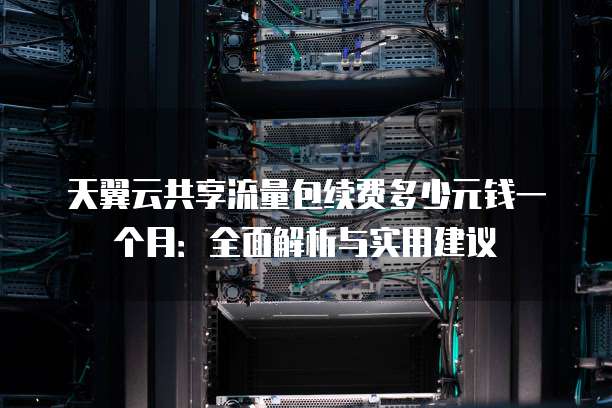 天翼云共享流量包续费多少元钱一个月:全面解析与实用建议