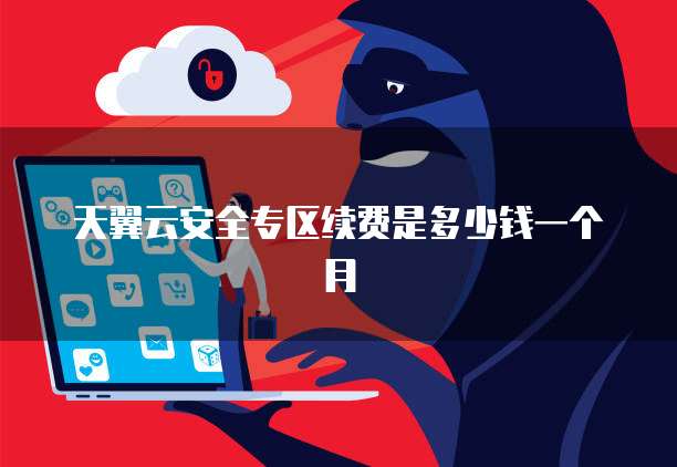 天翼云安全专区续费是多少钱一个月