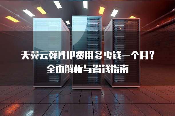 天翼云弹性IP费用多少钱一个月?全面解析与省钱指南