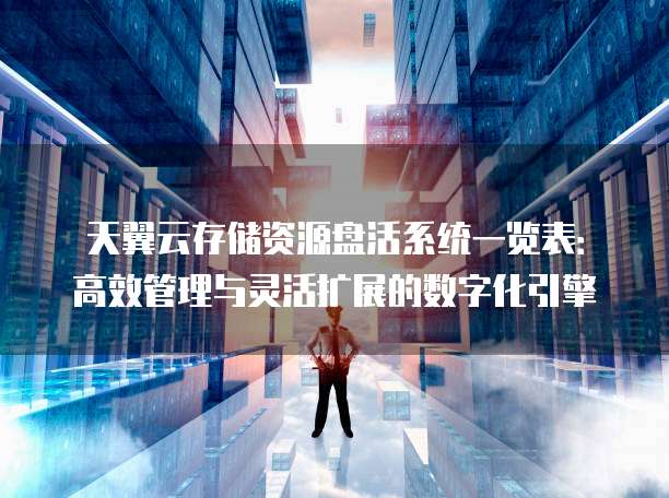 天翼云存储资源盘活系统一览表:高效管理与灵活扩展的数字化引擎