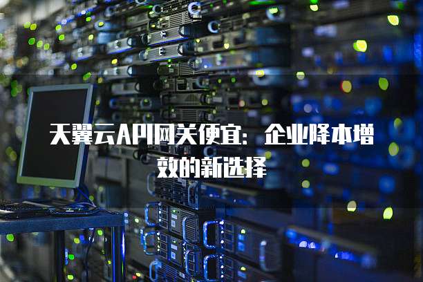 天翼云API网关便宜:企业降本增效的新选择