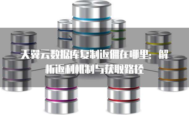天翼云数据库复制返佣在哪里:解析返利机制与获取路径