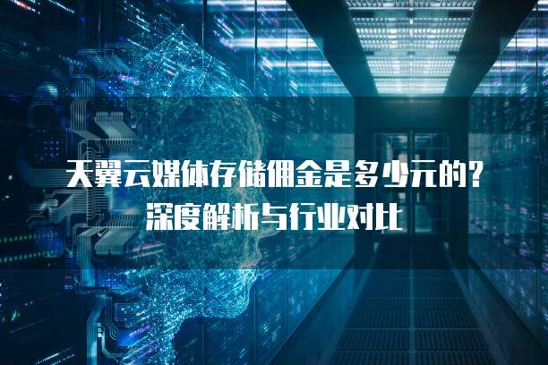 天翼云媒体存储佣金是多少元的?深度解析与行业对比
