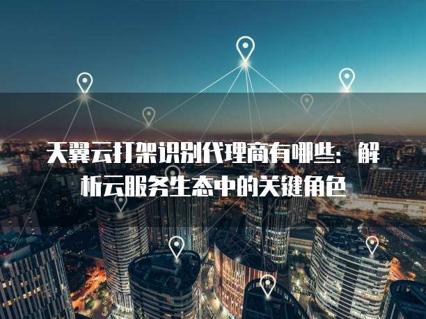 天翼云打架识别代理商有哪些:解析云服务生态中的关键角色
