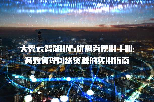 天翼云智能DNS优惠券使用手册:高效管理网络资源的实用指南