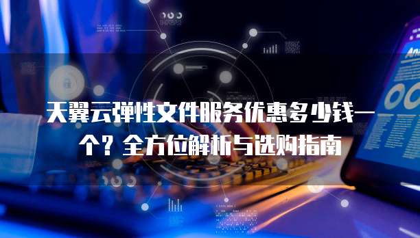 天翼云弹性文件服务优惠多少钱一个?全方位解析与选购指南