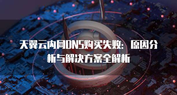 天翼云内网DNS购买失败:原因分析与解决方案全解析