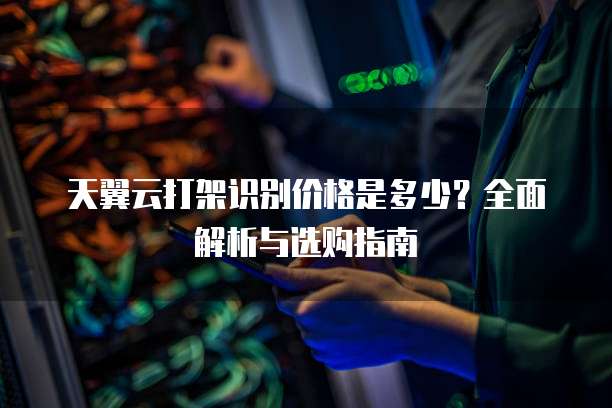 天翼云打架识别价格是多少?全面解析与选购指南