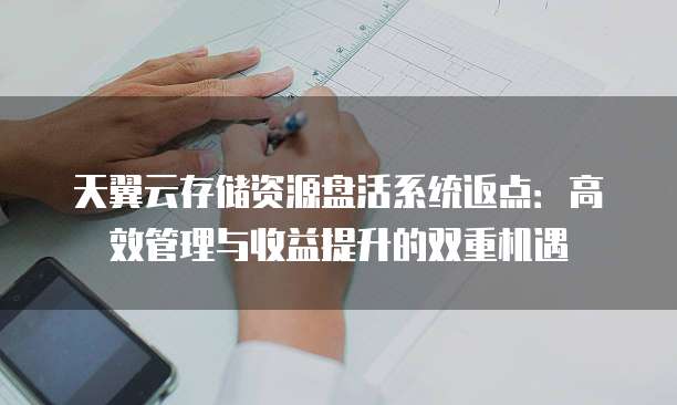 天翼云存储资源盘活系统返点:高效管理与收益提升的双重机遇