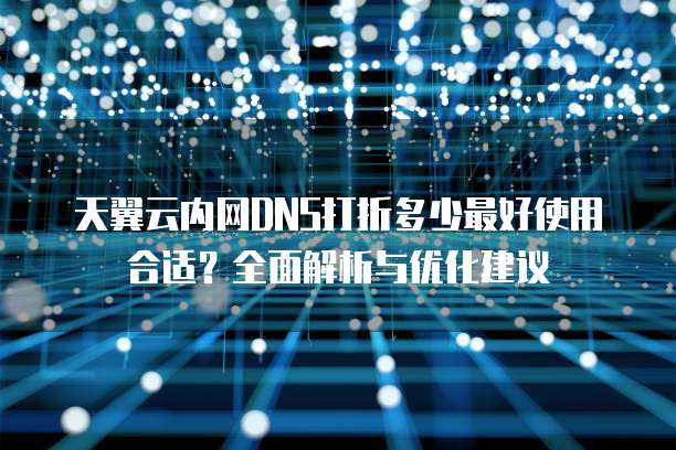 天翼云内网DNS打折多少最好使用合适？全面解析与优化建议