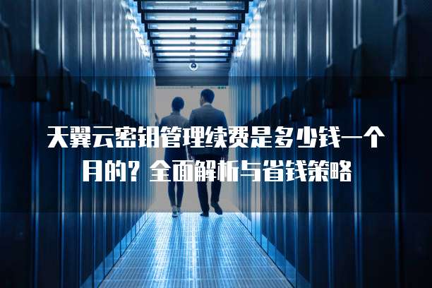 天翼云密钥管理续费是多少钱一个月的？全面解析与省钱策略