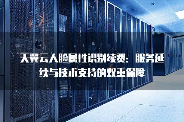 天翼云人脸属性识别续费:服务延续与技术支持的双重保障