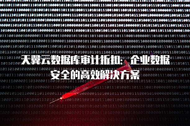 天翼云数据库审计折扣:企业数据安全的高效解决方案