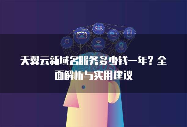 天翼云新域名服务多少钱一年?全面解析与实用建议