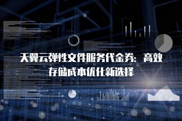 天翼云弹性文件服务代金券:高效存储成本优化新选择