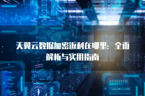 天翼云数据加密返利在哪里：全面解析与实用指南