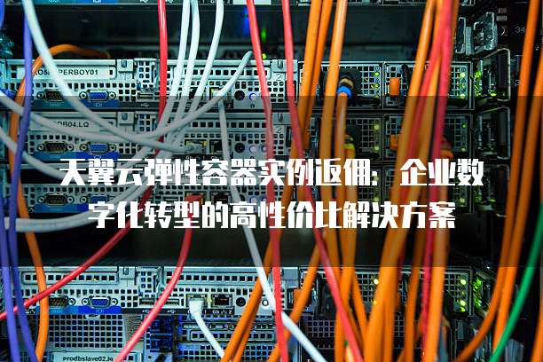 天翼云弹性容器实例返佣:企业数字化转型的高性价比解决方案
