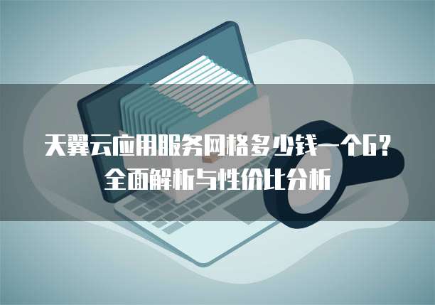 天翼云应用服务网格多少钱一个G?全面解析与性价比分析