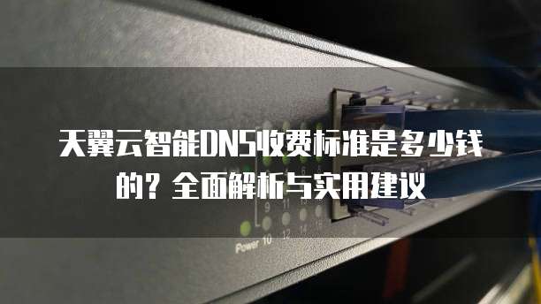 天翼云智能DNS收费标准是多少钱的?全面解析与实用建议