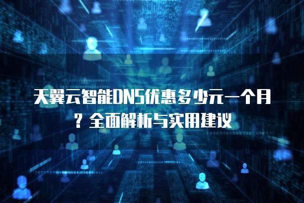 天翼云智能DNS优惠多少元一个月？全面解析与实用建议