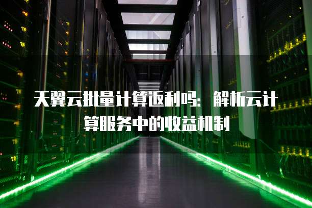 天翼云批量计算返利吗:解析云计算服务中的收益机制