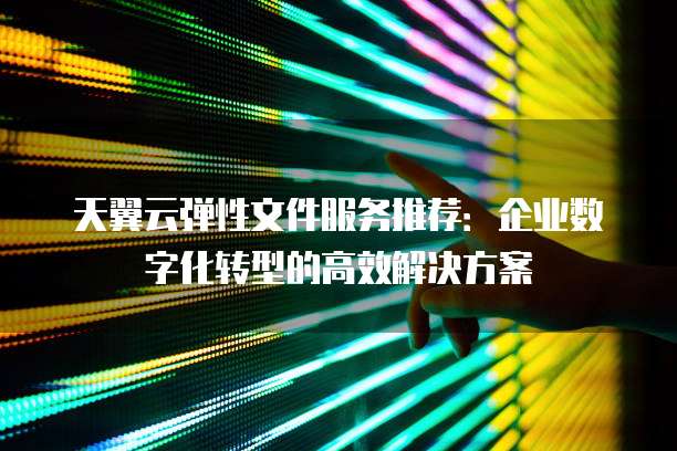 天翼云弹性文件服务推荐：企业数字化转型的高效解决方案