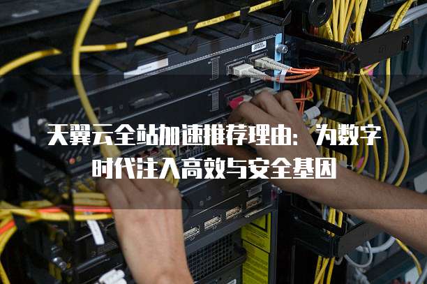 天翼云全站加速推荐理由:为数字时代注入高效与安全基因