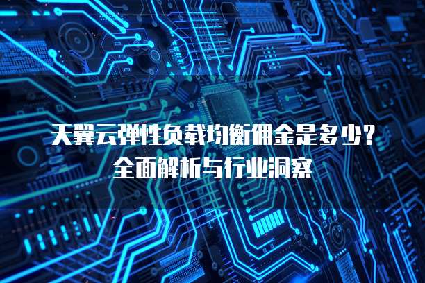 天翼云弹性负载均衡佣金是多少？全面解析与行业洞察