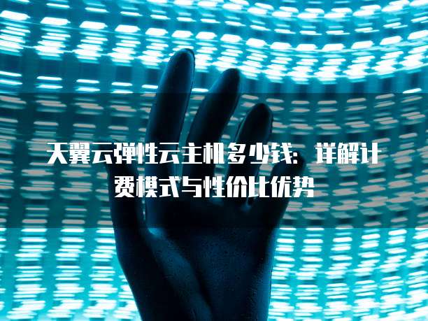 天翼云弹性云主机多少钱：详解计费模式与性价比优势